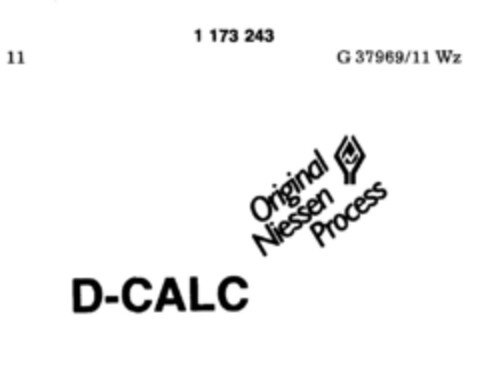 D-CALC Original Niessen Process Logo (DPMA, 04/24/1990)