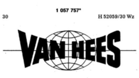 VAN HEES Logo (DPMA, 12/09/1983)