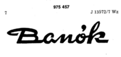 Banók Logo (DPMA, 10.09.1977)