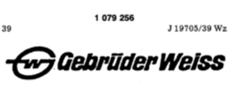 GW Gebrüder Weiss Logo (DPMA, 10.12.1984)