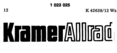 KramerAllrad Logo (DPMA, 10/30/1980)