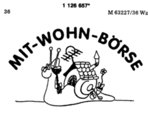 MIT-WOHN-BÖRSE Logo (DPMA, 07/08/1988)