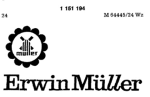 Erwin Müller Logo (DPMA, 01.02.1989)
