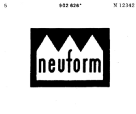 neuform Logo (DPMA, 22.12.1970)