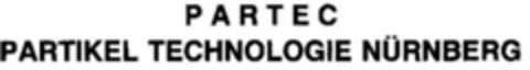 P A R T E C PARTIKEL TECHNOLOGIE NÜRNBERG Logo (DPMA, 02.04.1979)