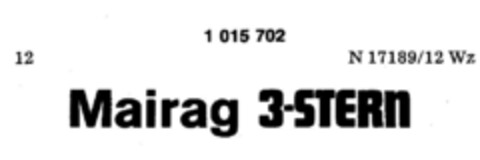 Mairag 3-STERN Logo (DPMA, 11.09.1980)