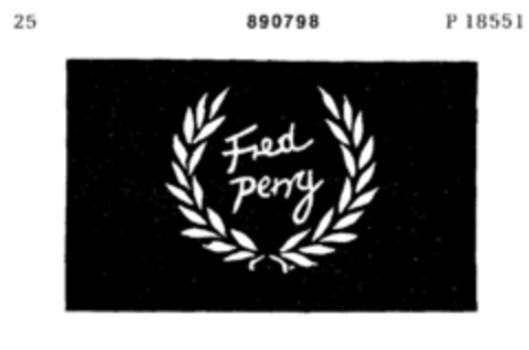 Fred Perry Logo (DPMA, 17.11.1969)