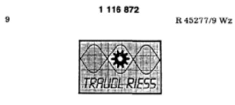 TRAUDL RIESS Logo (DPMA, 01.04.1987)