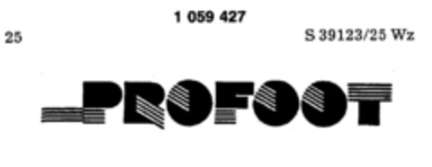 PROFOOT Logo (DPMA, 20.07.1983)