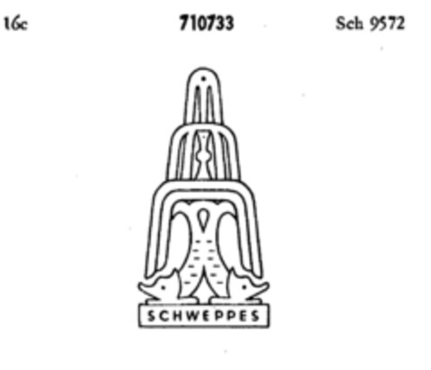 SCHWEPPES Logo (DPMA, 03/25/1957)