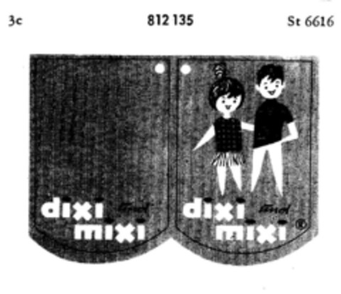 dixi und mixi Logo (DPMA, 05.09.1964)