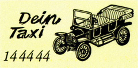 Dein Taxi 144444 Logo (DPMA, 12.11.1981)