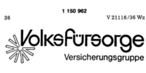 Volksfürsorge Versicherungsgruppe Logo (DPMA, 14.12.1988)