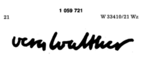 vera walther Logo (DPMA, 23.07.1983)