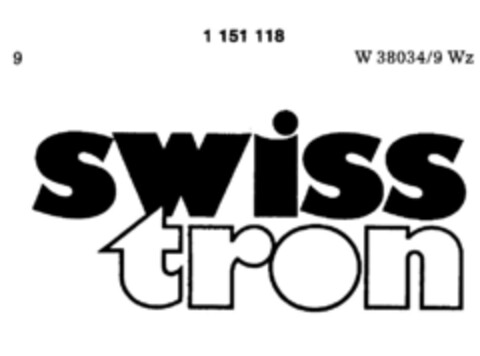 swiss tron Logo (DPMA, 06.04.1988)