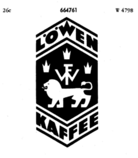 LÖWEN KAFFEE Logo (DPMA, 12.12.1953)