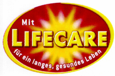 Mit LIFECARE für ein langes, gesundes Leben Logo (DPMA, 06.04.2001)