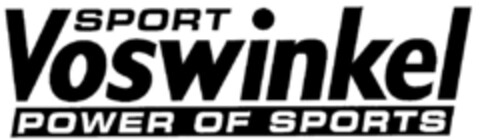 SPORT VOSWINKEL POWER OF SPORTS Logo (DPMA, 21.11.2001)