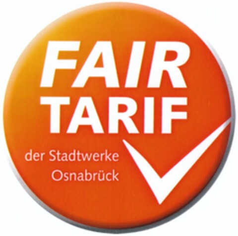 FAIR TARIF der Stadtwerke Osnabrück Logo (DPMA, 06/18/2010)