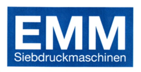 EMM Siebdruckmaschinen Logo (DPMA, 28.05.2011)