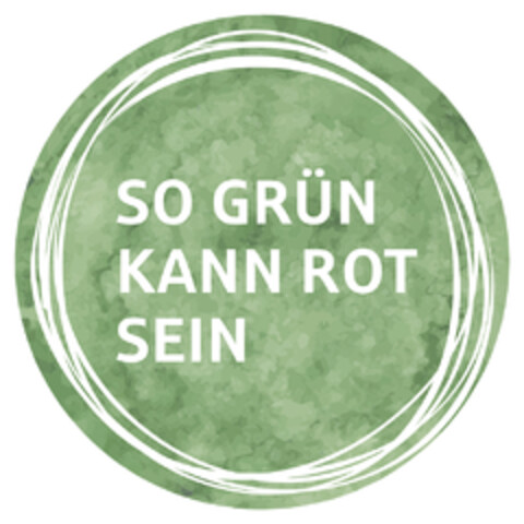 SO GRÜN KANN ROT SEIN Logo (DPMA, 18.03.2020)