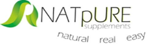 NATpURE supplements natural real easy Logo (DPMA, 21.04.2021)