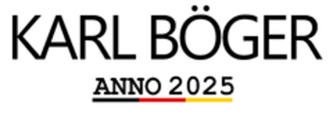 KARL BÖGER ANNO 2025 Logo (DPMA, 27.12.2024)