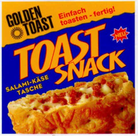 GOLDEN TOAST TOAST SNACK Logo (DPMA, 10.03.1998)