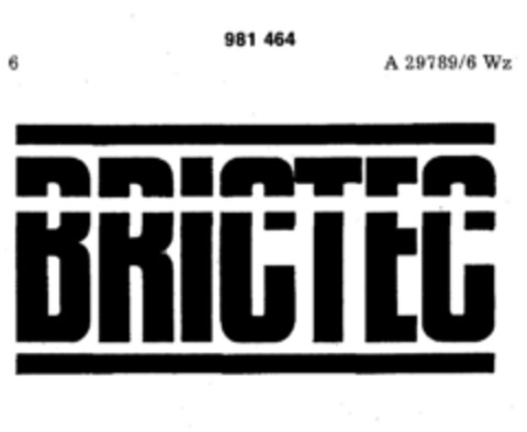 BRICTEC Logo (DPMA, 23.11.1977)