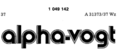 alpha-vogt Logo (DPMA, 24.02.1979)