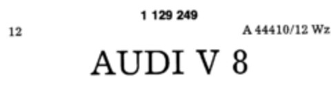 AUDI V8 Logo (DPMA, 07.04.1988)