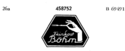 Feinkost Böhm Logo (DPMA, 31.05.1933)