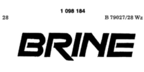 BRINE Logo (DPMA, 17.03.1986)