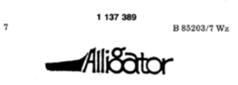 Alligator Logo (DPMA, 08/13/1988)