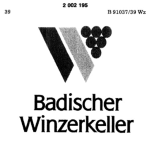 Badischer Winzerkeller Logo (DPMA, 16.10.1990)