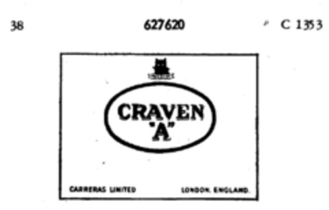 CRAVEN "A" Logo (DPMA, 04/02/1951)