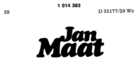 Jan Maat Logo (DPMA, 15.04.1980)