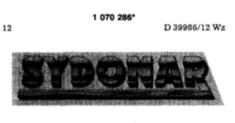 SYDONAR Logo (DPMA, 19.07.1984)