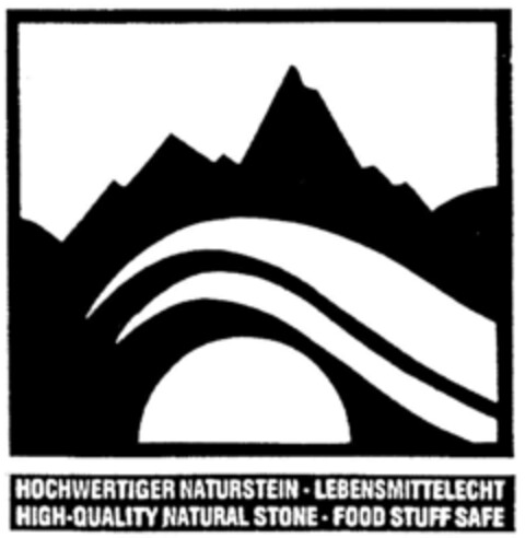 HOCHWERTIGER NATURSTEIN Logo (DPMA, 02.03.1991)