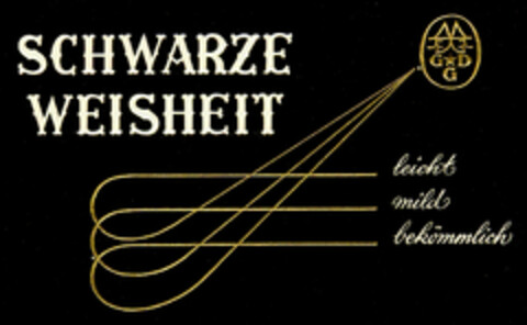 SCHWARZE WEISHEIT Logo (DPMA, 24.06.1954)