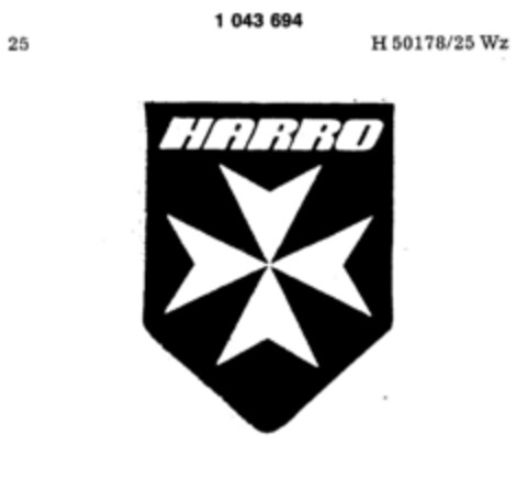 HARRO Logo (DPMA, 26.06.1982)