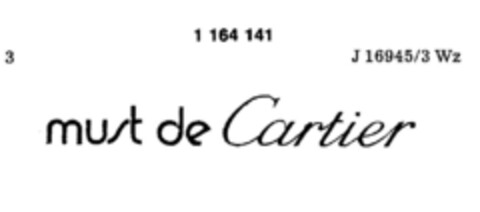must de Cartier Logo (DPMA, 31.07.1981)