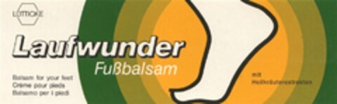 Laufwunder Fußbalsam Logo (DPMA, 20.12.1980)