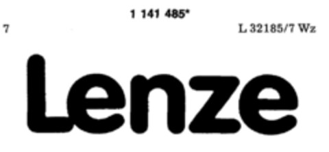 Lenze Logo (DPMA, 07.04.1989)