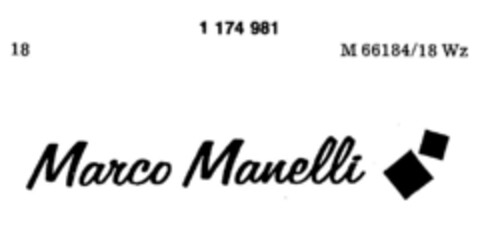 Marco Manelli Logo (DPMA, 10.11.1989)