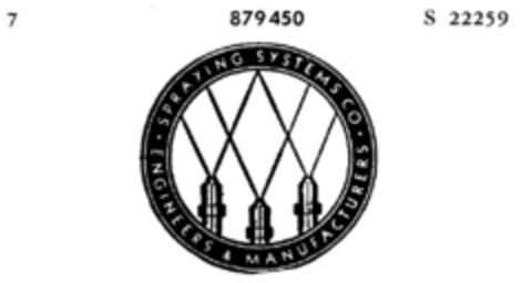 SPRAYING SYSTEMS CO   ENGINEERS & MANUFACTURERS Logo (DPMA, 06/03/1969)