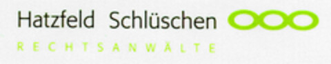 Hatzfeld Schlüschen RECHTSANWÄLTE Logo (DPMA, 28.02.2000)