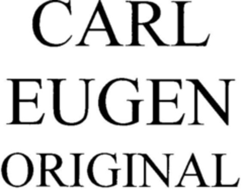 CARL EUGEN ORIGINAL Logo (DPMA, 08/11/2000)