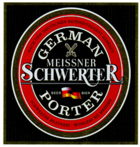 MEISSNER SCHWERTER GERMAN PORTER Logo (DPMA, 29.11.2000)