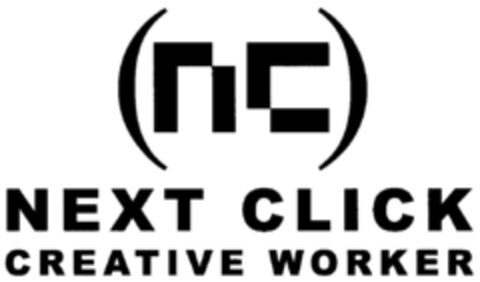 NEXT CLICK CREATIVE WORKER Logo (DPMA, 29.06.2001)